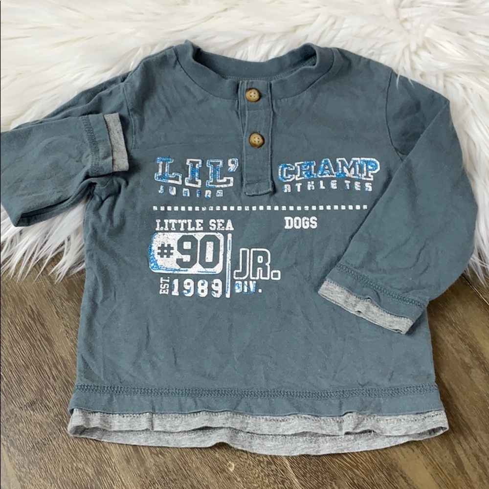 Sporty Double Layer Long Sleeve Tee